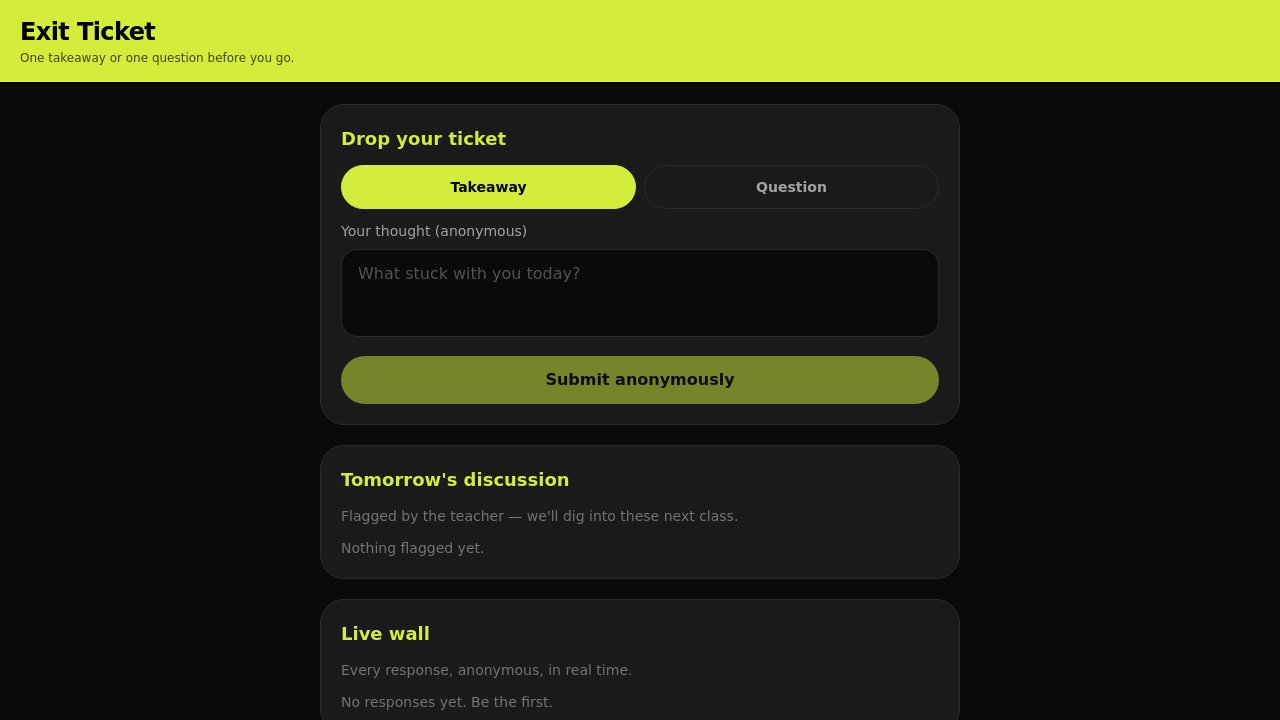 exit-ticket-collector